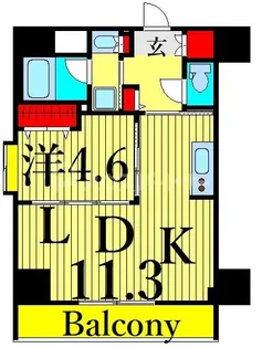 コンフォリア町屋【7階】の間取り