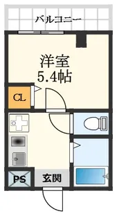 高槻井上ビル【4階】の間取り