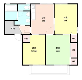 ドミール・アン【2階】の間取り