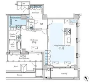 パークアクシスプレミア表参道【4階】の間取り