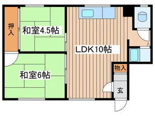 新光陽マンション【2階】の間取り