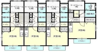 WELL-ONE 宮千代【2階】の間取り