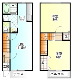 神奈川県小田原市穴部新田【一戸建】の間取り