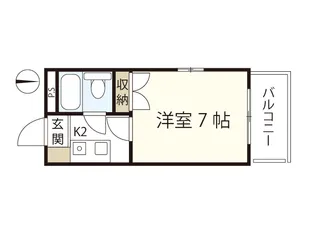 パレグレース仁保【2階】の間取り