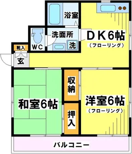 東京都府中市住吉町3【アパート】の間取り