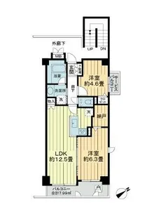 シャンノール清澄公園【2階】の間取り