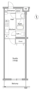カーサスプレンディッド代官山【2階】の間取り