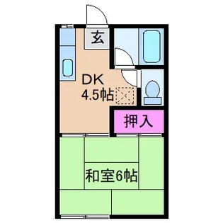神奈川県川崎市高津区蟹ケ谷【アパート】の間取り