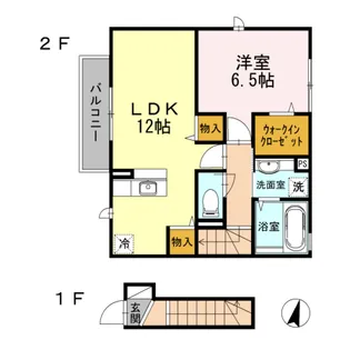東京都練馬区関町北1【アパート】の間取り