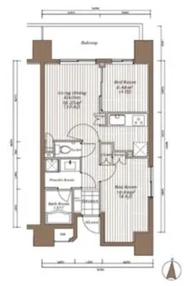 ザ・パーククロス錦糸町レジデンス【3階】の間取り