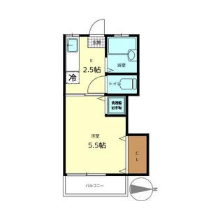東京都中野区上高田5【アパート】の間取り