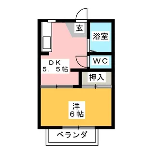 グリーン新町【2階】の間取り