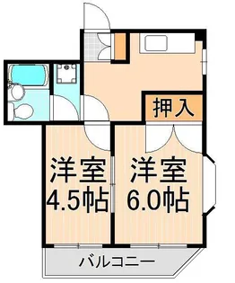 山本ハイツ【2階】の間取り