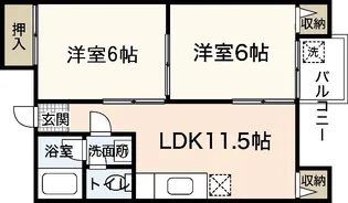 JSビル美鈴園【3階】の間取り