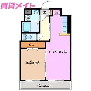 平田パークヒルズ グッドスリー【3階】の間取り