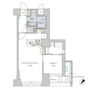 Brillia ist 文京六義園(ブリリアイスト文京六義園)【2階】の間取り