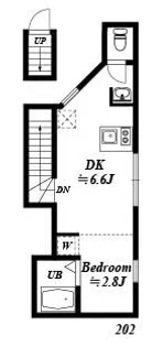 東京都杉並区高円寺南3【アパート】の間取り