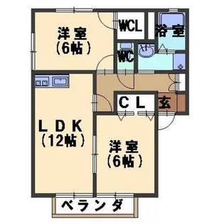 ウインディア京町【2階】の間取り