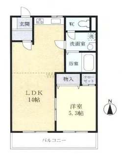 ナミリス・ダイナミックレジデンス石岡【1階】の間取り