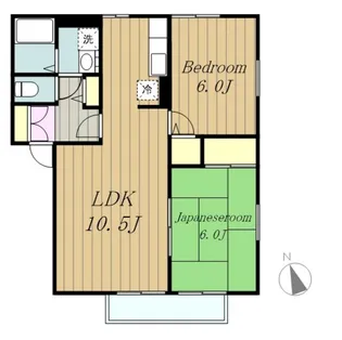 神奈川県相模原市南区西大沼5【アパート】の間取り