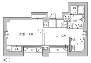 東京都港区高輪3【マンション】の間取り