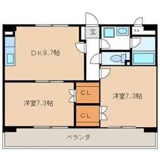 ラ・フォレ・ルアンテンヌ【4階】の間取り