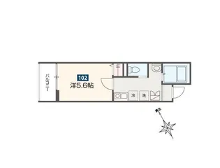 東京都東村山市本町3【アパート】の間取り