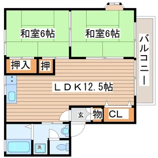 ラ・ヴィル杜【2階】の間取り