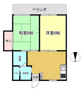 メゾンイワサキ【2階】の間取り