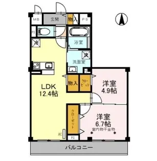 埼玉県さいたま市浦和区常盤7【マンション】の間取り