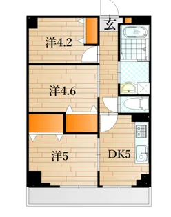 Lien伊倉本町【3階】の間取り