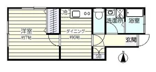 金龍荘【1階】の間取り