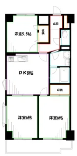カサグランデ エラン【2階】の間取り