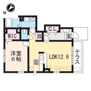 サンリット石部1【1階】の間取り