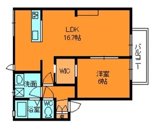 ハイツ池田E【1階】の間取り
