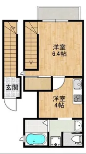 リープラス藤江【1階】の間取り