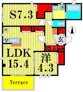 ノエル高砂【1階】の間取り