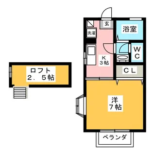 ワンズ・パル【2階】の間取り