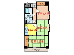 木の国ハイツ【10階】の間取り