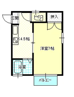 パレ・アンプルールラック【1階】の間取り