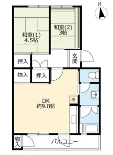 UR郡山駅前【5階】の間取り