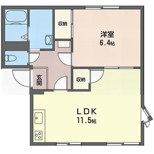 SHM リバーサイドハイツ B【2階】の間取り