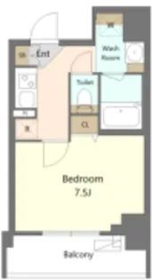 S-RESIDENCE 新宿早稲田avelis【7階】の間取り