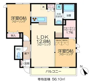 ソル クレスト【1階】の間取り