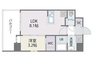 アルティザ博多ミッドシティ【2階】の間取り