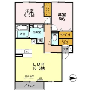 アビタシオン A棟【2階】の間取り