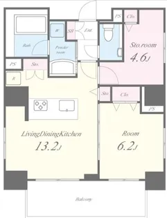 PARK RESIDENCE HARAJUKU【5階】の間取り