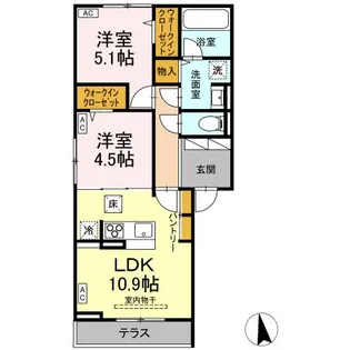 カーサIII【2階】の間取り