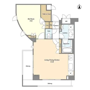 オーキッドレジデンス神楽坂(旧・ウィンベル神楽坂)【3階】の間取り