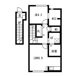 NJ HOUSE 花楯【2階】の間取り